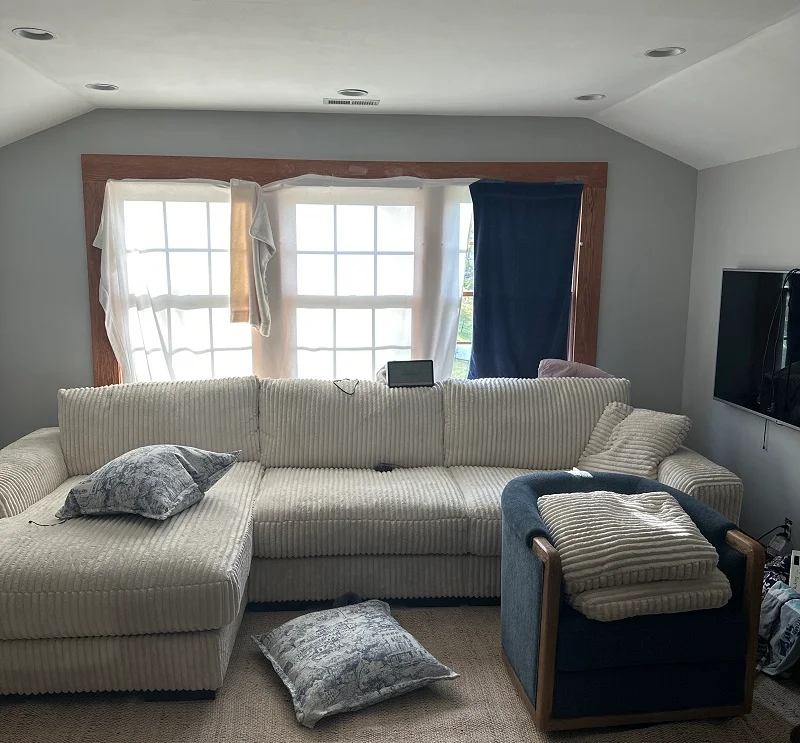 Wood windows letting air inside the home